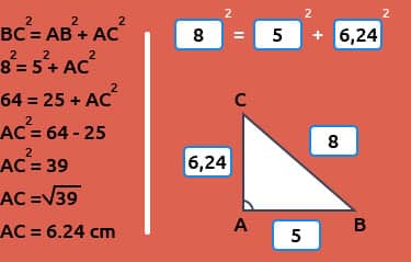 Comment calculer le théorème de Pythagore simplement